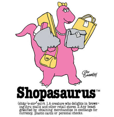 The Shopasaurus, popular 80's icon that has faded into the past.